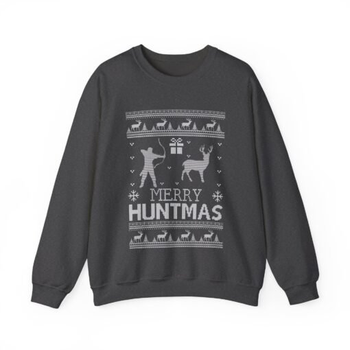 🦌🎄 Merry Huntmas Unisex Sweatshirt – The Ultimate Ugly Sweater for Hunters - Image 14