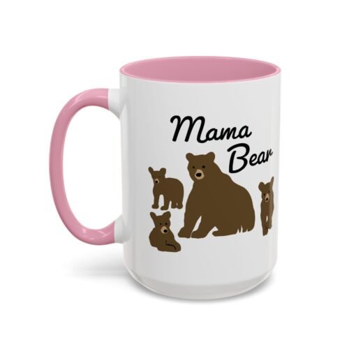 🧸 Mama Bear Color Accent Mug – Fierce Sips, Cozy Vibes - Image 28