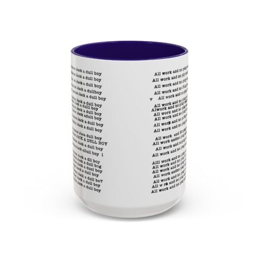 ☕ All Work and No Play Color Accent Mug – A Sip of Madness - Image 53