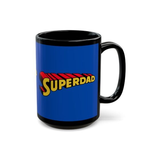 ☕🦸‍♂️💥 Superdad Black Mug – Fuel for the Everyday Hero - Image 11