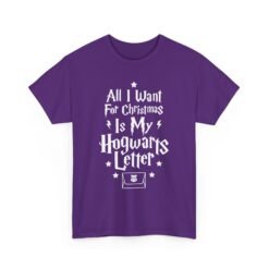🧙♂️🎄 All I Want for Christmas Is My Hogwarts Letter Unisex T-Shirt – A Magical Holiday Wish