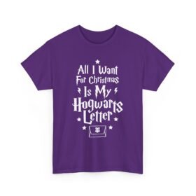 🧙‍♂️🎄 All I Want for Christmas Is My Hogwarts Letter Unisex T-Shirt – A Magical Holiday Wish