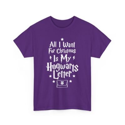 🧙‍♂️🎄 All I Want for Christmas Is My Hogwarts Letter Unisex T-Shirt – A Magical Holiday Wish