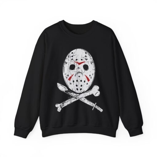🏴‍☠️🔪 Camp Slasher Unisex Sweatshirt – Classic Horror, Killer Comfort