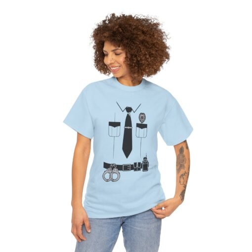 👮‍♂️🚓 Police Officer Costume Unisex T-Shirt – Serve, Protect, and Look Sharp - Image 4