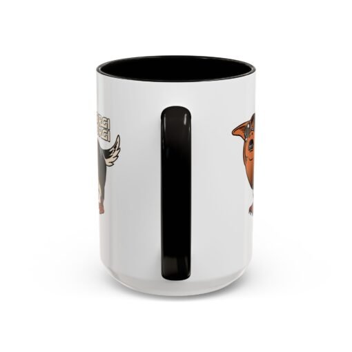 ☕🐶🐧✨ Porgi Corgi Color Accent Mug – Sip with Galactic Cuteness - Image 51
