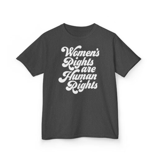✊💜 Women’s Rights Are Human Rights Kids’ T-Shirt – Raising Voices Early - Image 10