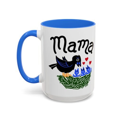 ☕ Mama Bird Color Accent Mug – Love From Above - Image 60
