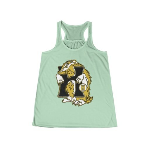 🦡💛 House of Badger Women’s Flowy Racerback Tank – Loyal, Laid-Back, and Magical - Image 5