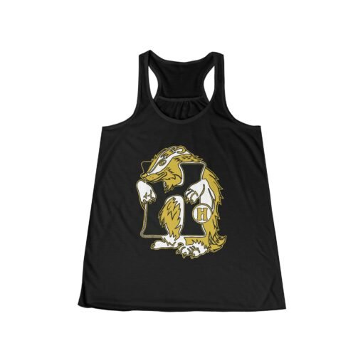 🦡💛 House of Badger Women’s Flowy Racerback Tank – Loyal, Laid-Back, and Magical - Image 6