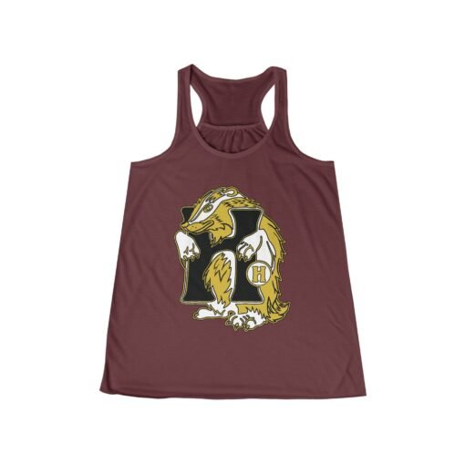 🦡💛 House of Badger Women’s Flowy Racerback Tank – Loyal, Laid-Back, and Magical - Image 10