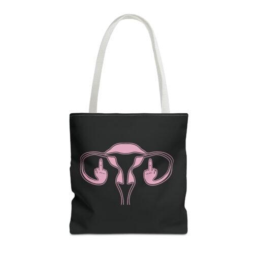 🖕🩷 Ovaries with Middle Fingers Tote Bag – Boldly Carry It All - Image 17
