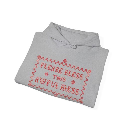 🧵😅 Please Bless This Awful Mess Unisex Hoodie – Cozy Up to the Chaos - Image 16