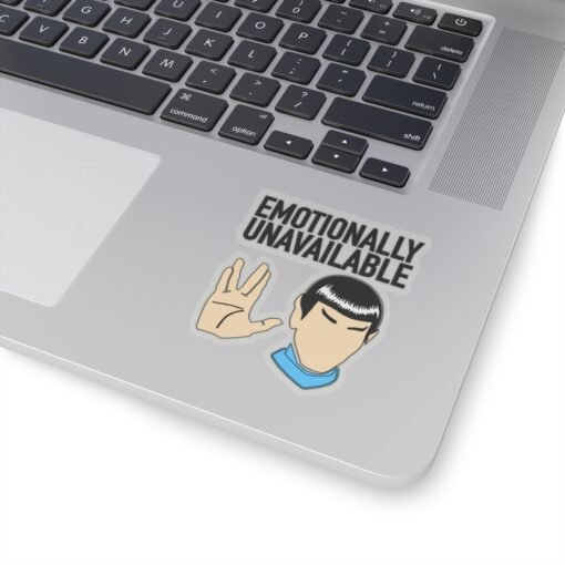 🖖😐 Emotionally Unavailable Indoor Sticker – Stick to Logic, Not Feelings - Image 11