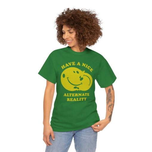 😊🌀 Alternate Reality Unisex T-Shirt – Smiles from Another Dimension - Image 4