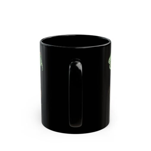 ☕ Molting Cicada Black Mug – Sip Through the Transformation - Image 5