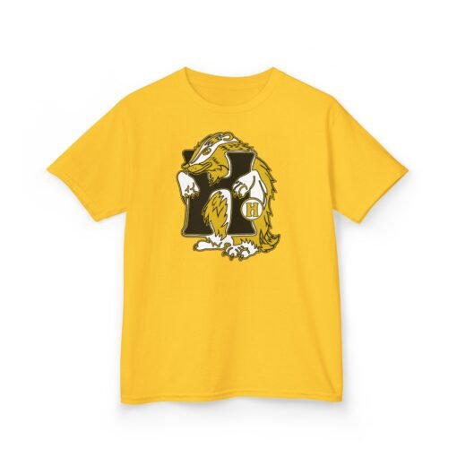 🦡💛 House of Badger Kids’ Cotton T-Shirt – Brave Hearts, Kind Souls - Image 10