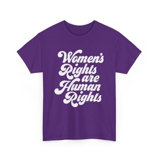 ✊💜 Women’s Rights Are Human Rights Unisex T-Shirt – Wear the Truth - Image 13