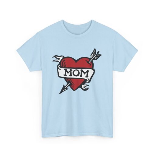💘 Retro Mom Heart Unisex T-Shirt – Classic Ink, Eternal Love - Image 16