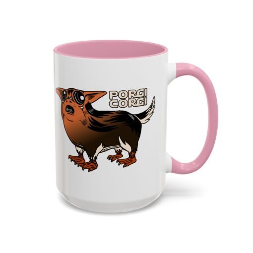 ☕🐶🐧✨ Porgi Corgi Color Accent Mug – Sip with Galactic Cuteness - Image 82
