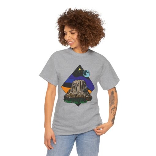 🗻🔥 Devil’s Tower Unisex T-Shirt – Mysterious Monument, Legendary Vibes - Image 3