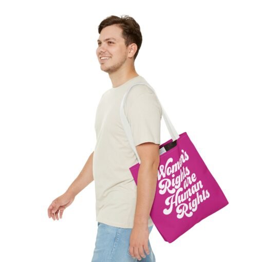 ✊💜 Women's Rights Are Human Rights Tote Bag – Equality On Your Shoulder - Image 19