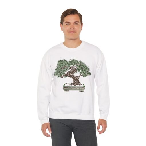 🌳 Bonsai Tree Unisex Sweatshirt – Rooted in Calm, Styled for Comfort - Image 6
