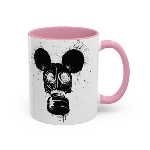 🐭☣️ Gas Mask Mouse Accent Mug – Sip with a Side of Strange - Image 42