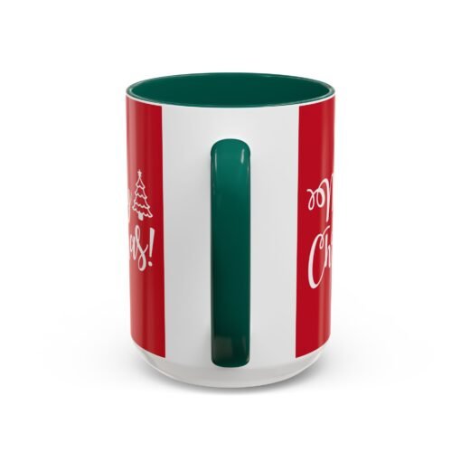 ☕ Merry Christmas Color Accent Mug – Sip the Season in Style - Image 23