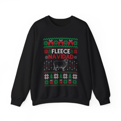 🐑🎄 Fleece Navidad Unisex Sweatshirt – Warm Wishes & Woolly Laughs - Image 10