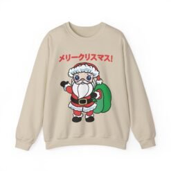 🎄 Kawaii Santa Unisex Sweatshirt – メリークリスマス, Cutified - Image 12