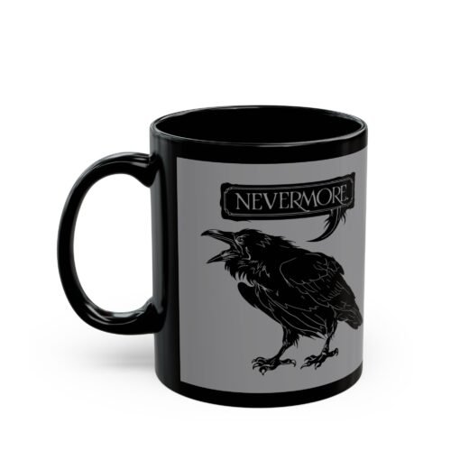 ☕ Nevermore Black Mug – Sip with a Touch of the Macabre - Image 2