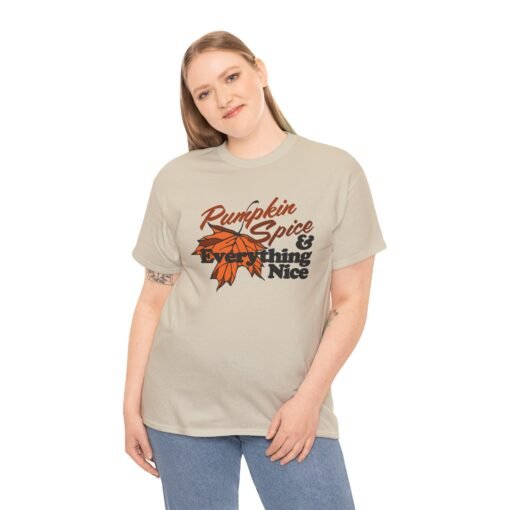 🍂🎃 Pumpkin Spice & Everything Nice Unisex T-Shirt – Fall Vibes in Full Flavor - Image 4