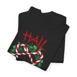 Alternative view of 🍬🔺🎅 Hail Santa Unisex T-Shirt – Sweet, Sinister, and Seriously Festive