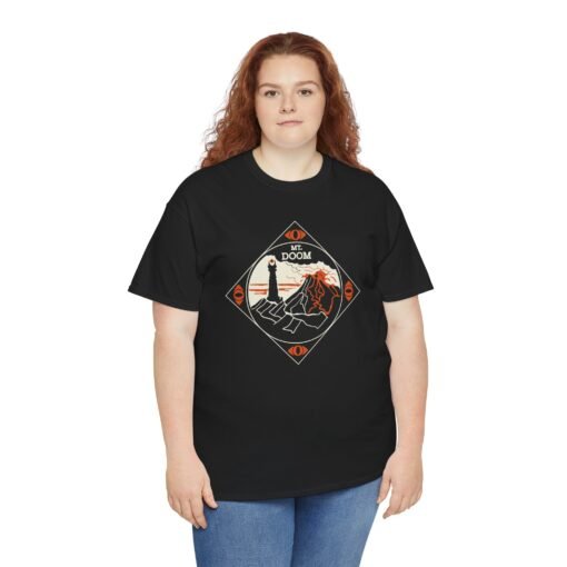 🔥 Mount Doom & Eye of Sauron Unisex T-Shirt – Dark Style, Epic Power - Image 4