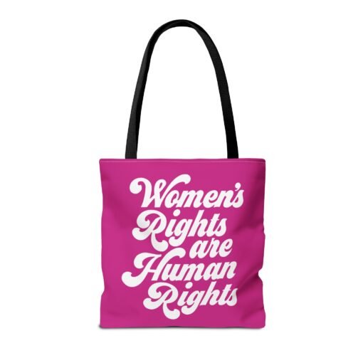 ✊💜 Women's Rights Are Human Rights Tote Bag – Equality On Your Shoulder - Image 6