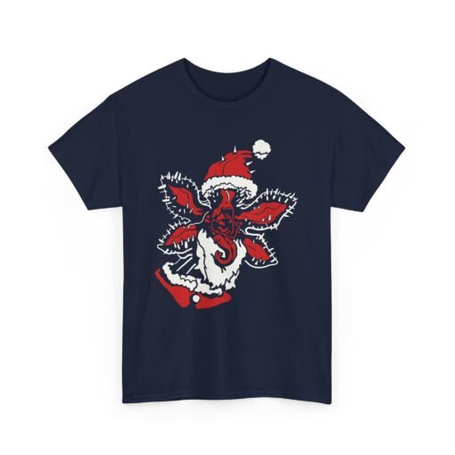 🎅👹 Demogorgon Santa Unisex T-Shirt – Upside Down Holiday Vibes - Image 14