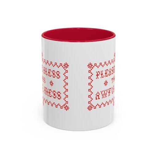 🧵☕ Please Bless This Awful Mess Accent Mug – Sip Through the Chaos - Image 2