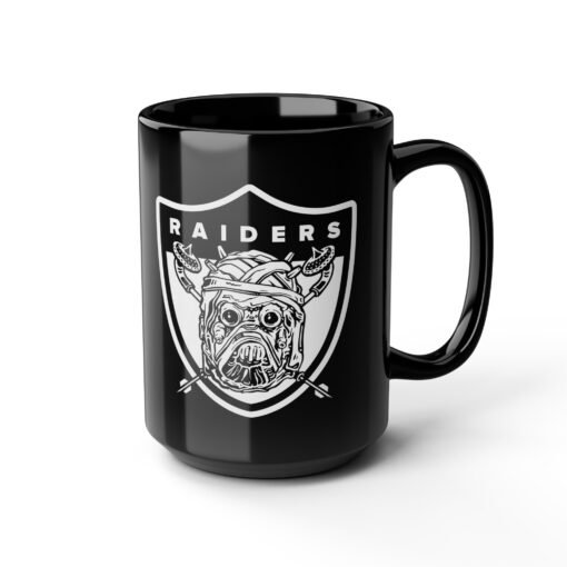 ☕🏈🔥 Tusken “Raiders” Black Mug – Intergalactic Grit, Silver & Black Style - Image 12
