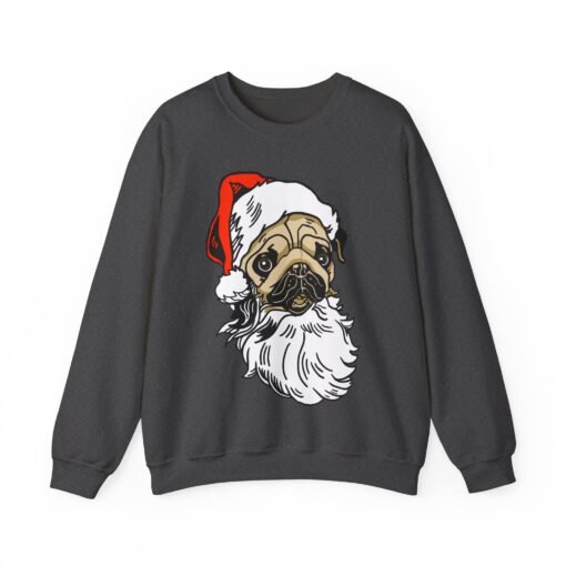 🎅🐾 Pug Santa Unisex Sweatshirt – Cozy Up with Holiday Cuteness - Image 14