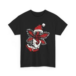 🎅👹 Demogorgon Santa Unisex T-Shirt – Upside Down Holiday Vibes