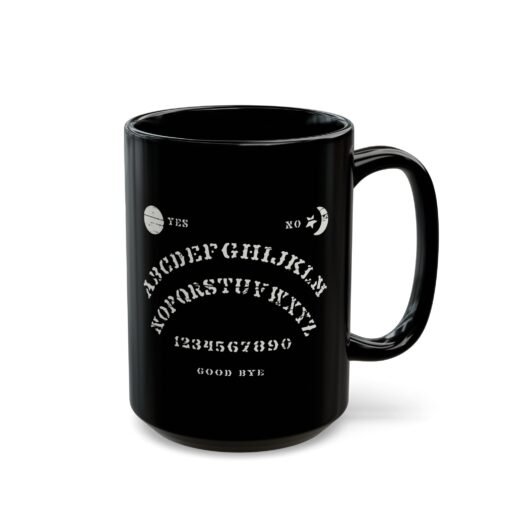 ☕🔮 Ouija Board Black Mug – Sip with a Spirit of Mystery - Image 11