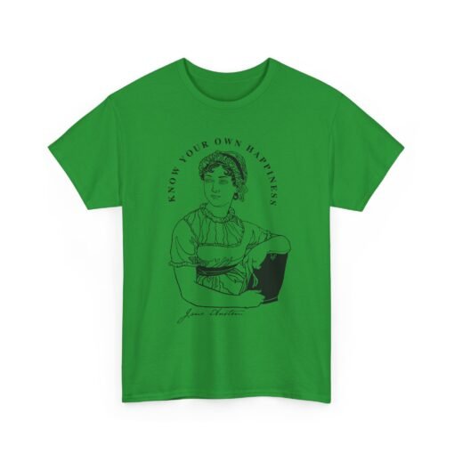 📖🌿 Jane Austen “Know Your Own Happiness” Unisex T-Shirt – Timeless Wisdom, Everyday Style - Image 18