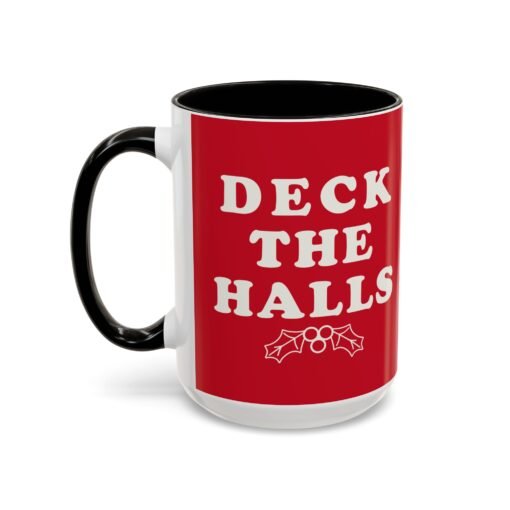 ☕ Deck the Halls Color Accent Mug – Sip Into the Season - Image 28