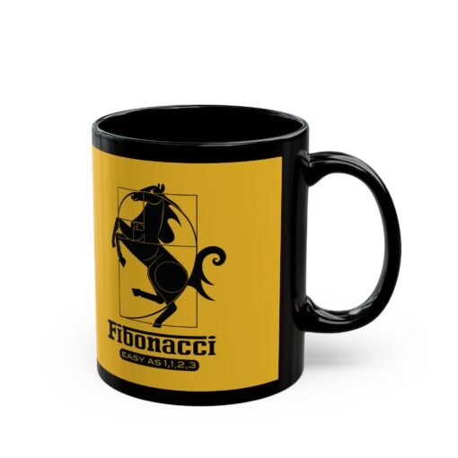 🏎️☕ Fibonacci Horsepower Black Mug – Precision Meets Speed - Image 3