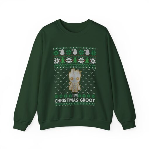 🌱🎄 Merry Grootmas Ugly Christmas Sweatshirt – Deck the Halls with Tiny Tree Joy - Image 12