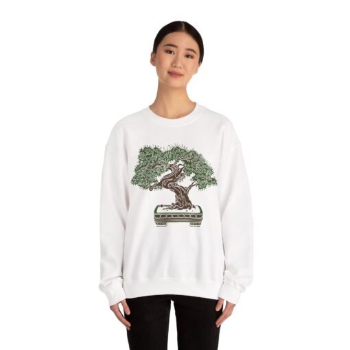 🌳 Bonsai Tree Unisex Sweatshirt – Rooted in Calm, Styled for Comfort - Image 3