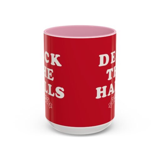 ☕ Deck the Halls Color Accent Mug – Sip Into the Season - Image 41