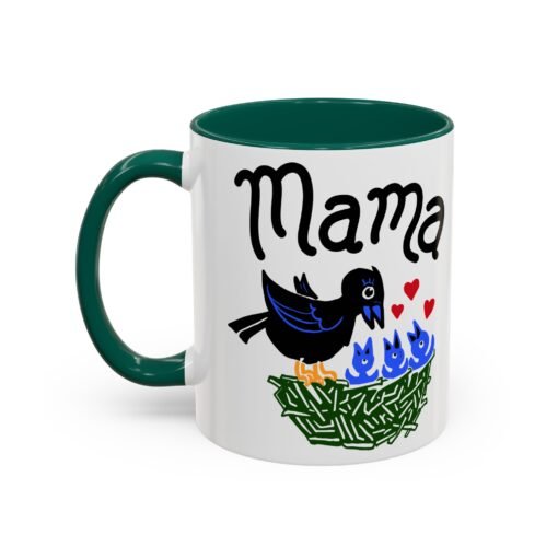 ☕ Mama Bird Color Accent Mug – Love From Above - Image 24