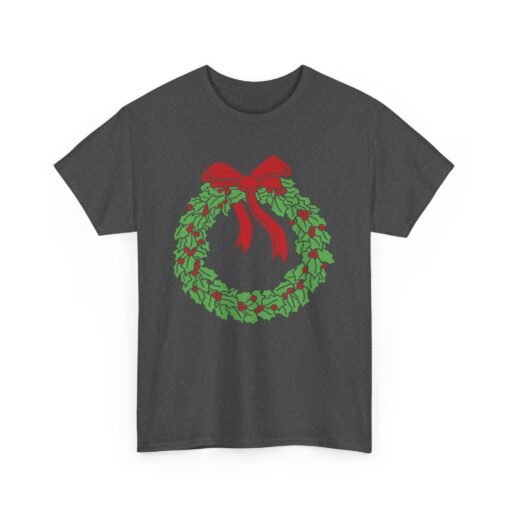 🎄 Holiday Wreath Unisex T-Shirt – Classic Cheer, Comfy Style - Image 12